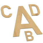 Holzbuchstaben | verschiedene Holzsorten