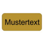 Namensschilder Aluminium elox goldfarben matt, 70x16mm