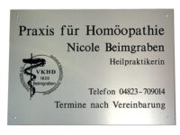 Praxisschild Edelstahl